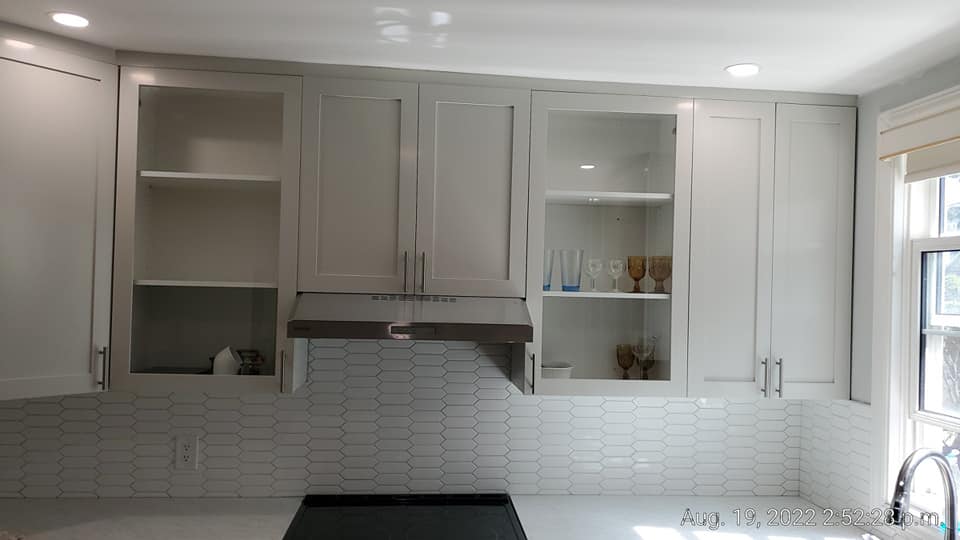 Restored kitchen cabinets and counters